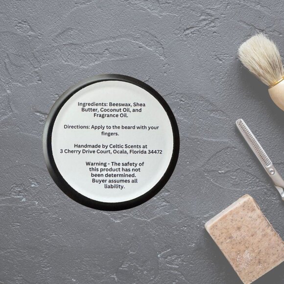 Beard Balm 2 oz Handmade in the USA, Natural Ingredients (26 Fragrance Options) - Picture 4 of 4